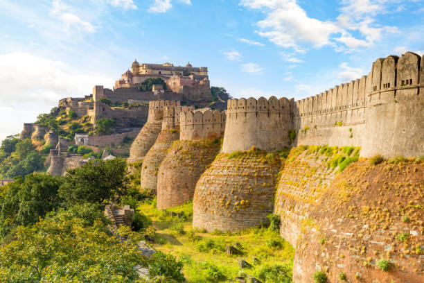 View of majestic Kumbhalgarh Fort near Jai Niwas Palace