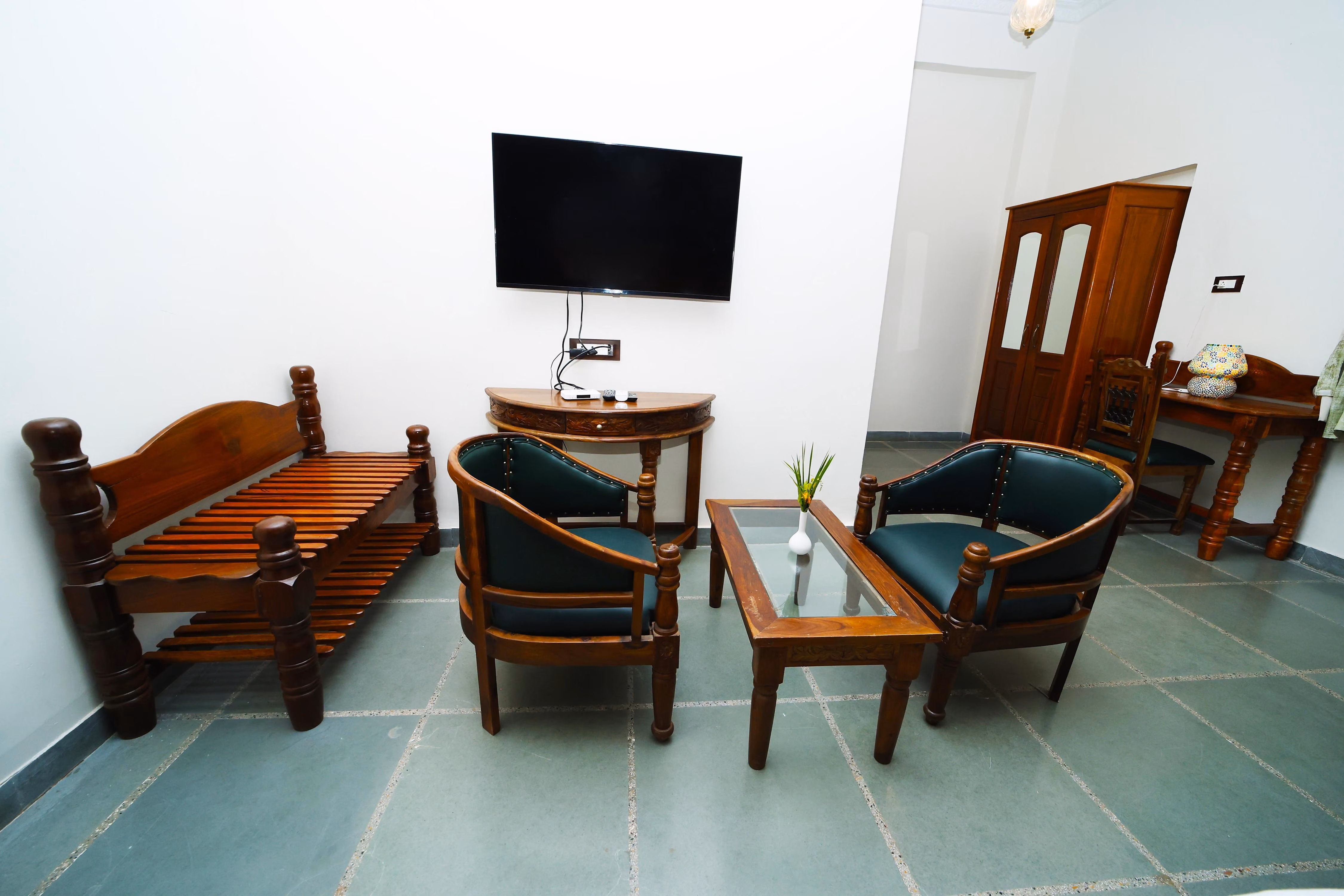 Modern penthouse living area with minimalist design